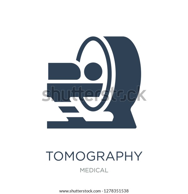 Tomography Icon Vector On White Background Stock Vector Royalty Free 1278351538