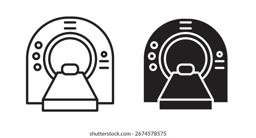 Icono de tomografía Vector, signo y símbolo para Elementos de diseño, Sitio web o App.