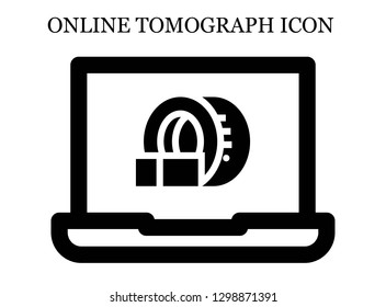 Tomography search icon. Editable Tomography search icon for web or mobile.