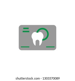 Tomography and tooth icon. Element of Dental Care icon for mobile concept and web apps. Detailed Tomography and tooth icon can be used for web and mobile