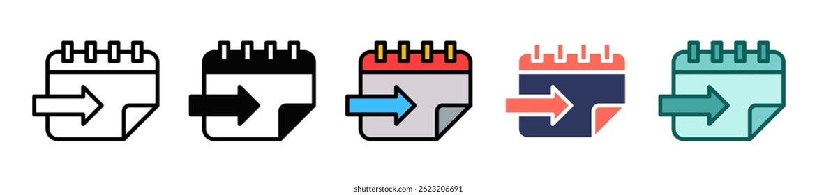 Morgen Symbol Mehrere Vektorgrafik