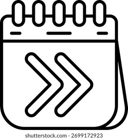 Morgen Linie Vektor Symbol Design