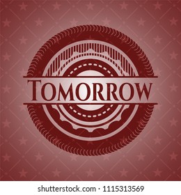 Tomorrow red emblem