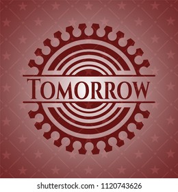 Tomorrow red emblem