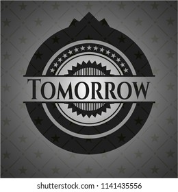 Tomorrow retro style black emblem