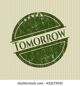 Tomorrow rubber grunge texture seal