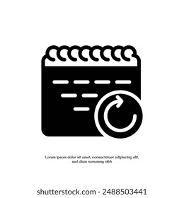 tomorrow solid icon vector design good for web or mobile app