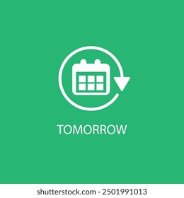 Tomorrow thin outline icon vector design good for web