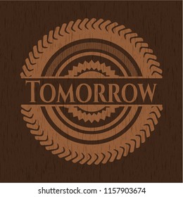 Tomorrow wooden emblem