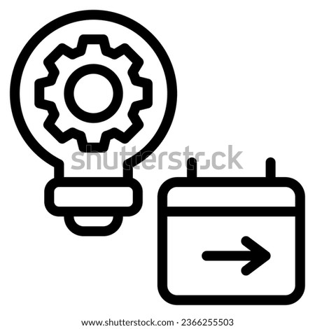 Tomorrow's Tech Today object illustration  icon