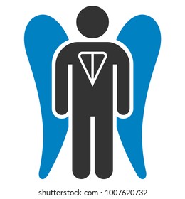 Ton Angel Investor flat vector pictogram. An isolated icon on a white background.