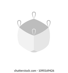 Ton bag icon. Vector image isolated on white background