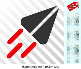 Ton Currency Flight pictograph with 700 bonus bitcoin mining and blockchain design elements. Vector illustration style is flat iconic symbols designed for bitcoin websites.