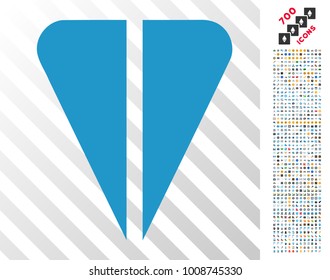 Ton Currency icon with 700 bonus bitcoin mining and blockchain pictographs. Vector illustration style is flat iconic symbols designed for crypto-currency apps.