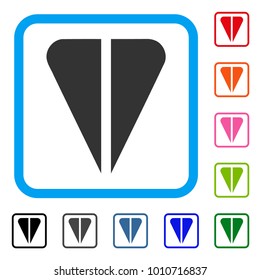 Ton Currency icon. Flat grey pictogram symbol inside a blue rounded square. Black, gray, green, blue, red, pink color variants of ton currency vector. Designed for web and software interfaces.