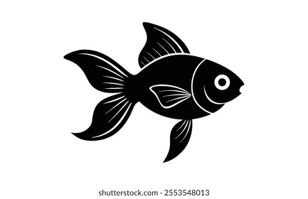 Tona fish vector design silhouette for t shirt design