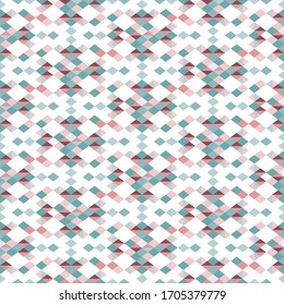 Diamantes tonales y triángulos geométricos. Patrón para tela, fondo, envoltura, textil, papel pintado, ropa. Ilustración del vector