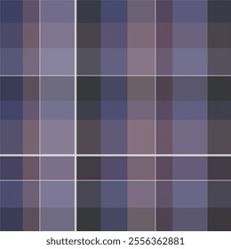 Tonal multicolored plaid pattern with white lines. Modern effect