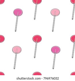 Tonal Pink Lollipop Brick Repeat