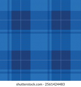 Tonal symmetric winter plaid pattern