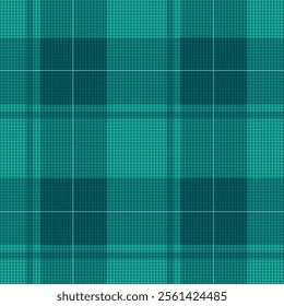 Tonal symmetric winter plaid pattern