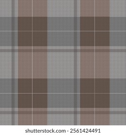 Tonal symmetric winter plaid pattern