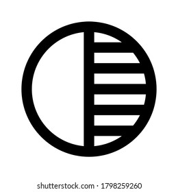 Vector de icono de tonalidad aislado en fondo blanco.