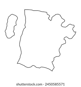 Tonder Municipality map, administrative division of Denmark. Vector illustration.