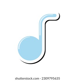 Icono de tono vector, ilustración vectorial gráfico del tono, reproductor de música, adecuado para la aplicación del reproductor de música, tonos de llamada, tono, señal de música, etc.