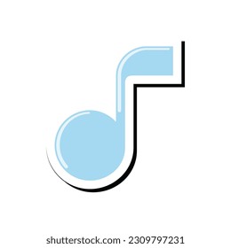 Icono de tono vector, ilustración vectorial gráfico del tono, reproductor de música, adecuado para la aplicación del reproductor de música, tonos de llamada, tono, señal de música, etc.