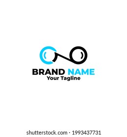 gafas de diseño de logotipo de tonos, este logotipo es adecuado para la tienda de anteojos.