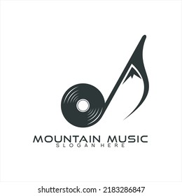 Tone and mountain icon design logo vector