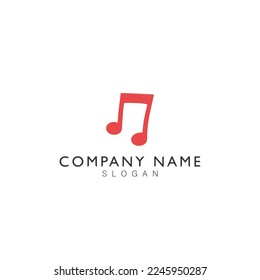 Tone music icon design. Note music icon in trendy flat style design. Vector illustration.