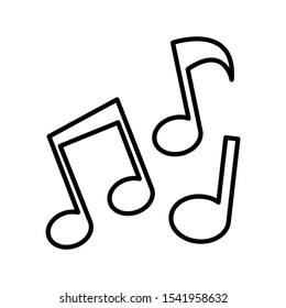 Tone music icon design. Tone music icon in outline style design. Vector illustration.