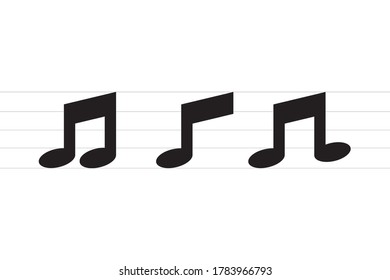 Plantilla de vector de diseño de iconos de música de tono