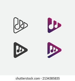 Tone and Music note Icon Vector illustration design Sound waves, audio, equalizer, abstract, head set logo vector illustration design template
