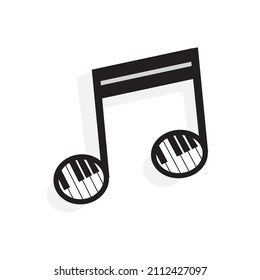 tone and piano icon in music