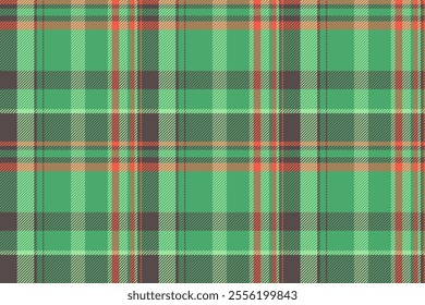 Tone seamless background pattern, packing textile check tartan. Give plaid texture fabric vector in green and pastel colors palette.