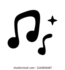 Tone symbol glyph icon. Silhouette symbol