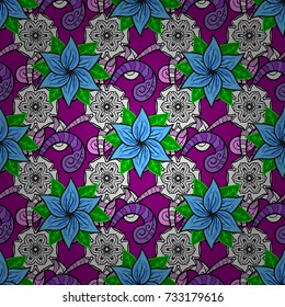 Toned. Exquisite pattern of watercolor sketches of the flower. Watercolor seamless pattern bouquet of flowers. Trendy print. Beautiful pattern for decoration and design.