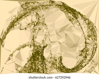 Toned monochrome mosaic background. Design element for book covers, presentations layouts, title and page backgrounds. Vector clip art.