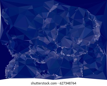 Toned monochrome mosaic background. Design element for book covers, presentations layouts, title and page backgrounds. Vector clip art.