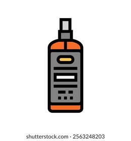 toner bottle men cosmetic color icon vector. toner bottle men cosmetic sign. isolated symbol illustration