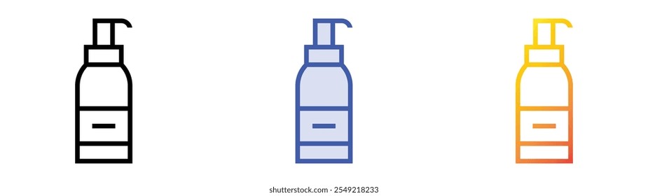toner icon. Linear, Blue Fill and Gradient Style Design Isolated On White Background