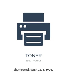 toner icon vector on white background, toner trendy filled icons from Electronics collection, toner vector illustration