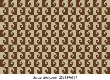  Tones Brown checkerboard pattern, squares within squares pattern