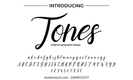 Tones - Elegant Script Font for Smooth Handwritten Design and Creative Typography