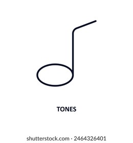 tones outline icon.  Thin line icon from business collection. Editable vector isolated on white background