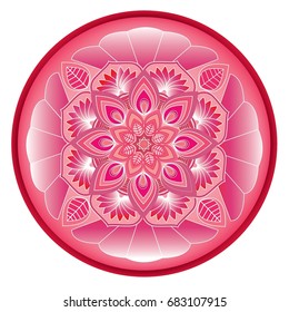 Tones of red colors Chinese pattern