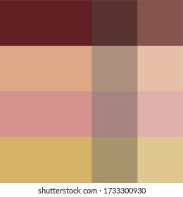 Tones And Tints Of Maroon And Yellow Color